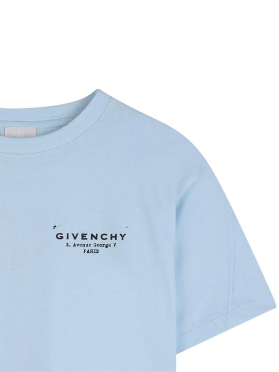 26SS [키즈] 지방시 티셔츠 H31075 77L BLU CIELO - GIVENCHY