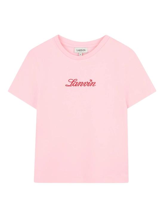 26SS [키즈] 랑방 티셔츠 N30331 44F ALBICOCCA PALLIDO