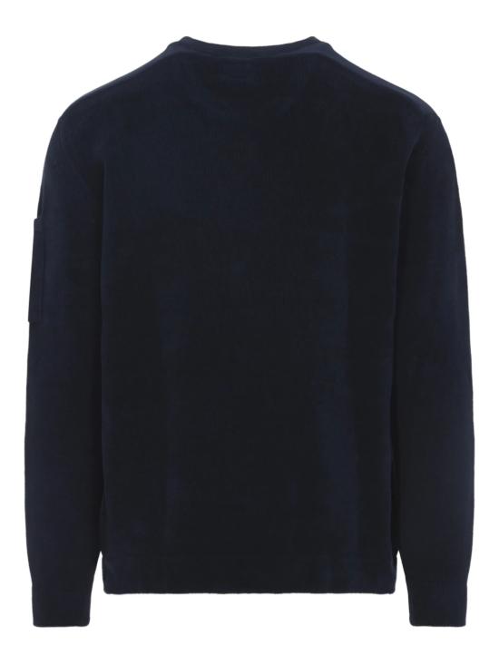 26SS 씨피 컴퍼니 코튼 셔닐 렌즈 스웨터 20CMKN091A005687G 889 MIDNIGHT NAVY - C.P. COMPANY