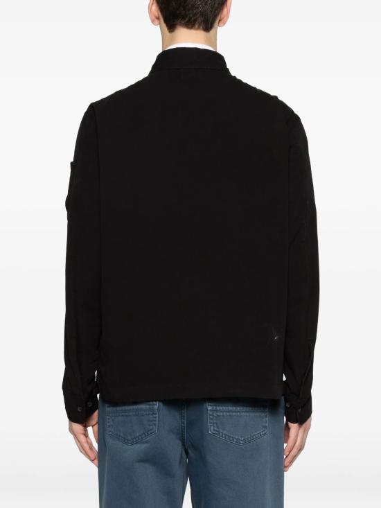 26SS 씨피 컴퍼니 오가닉 개버딘 지퍼 렌즈 오버셔츠 20CMOS156A110143G 999 BLACK - C.P. COMPANY