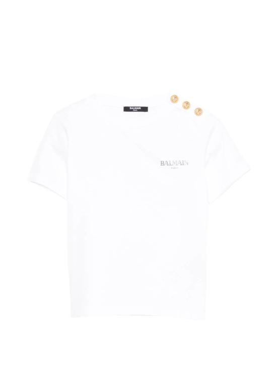 26SS [키즈] 발망 티셔츠 BY8Q21Z3672 100NE