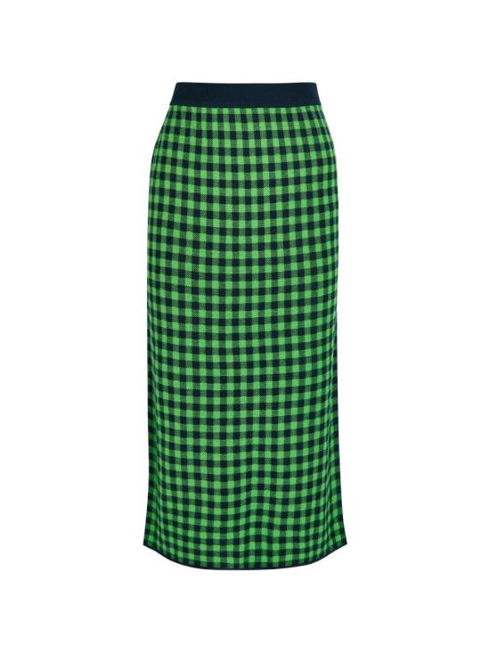 26SS 게스트 인 레지던스 롱 스커트 W41922AFMIDNIGHT MATCHPOINT Green