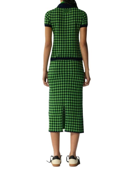 26SS 게스트 인 레지던스 롱 스커트 W41922AFMIDNIGHT MATCHPOINT Green - GUEST IN RESIDENCE