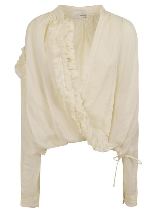 26SS 드리스 반 노튼 셔츠 261010745 3112 6 IVORY WHITE