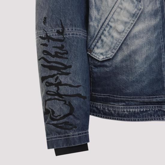 26SS 오프화이트 자켓 44MYE09MS26D001422 HIGHLIGHTED MEDIUM BLUE - OFF WHITE