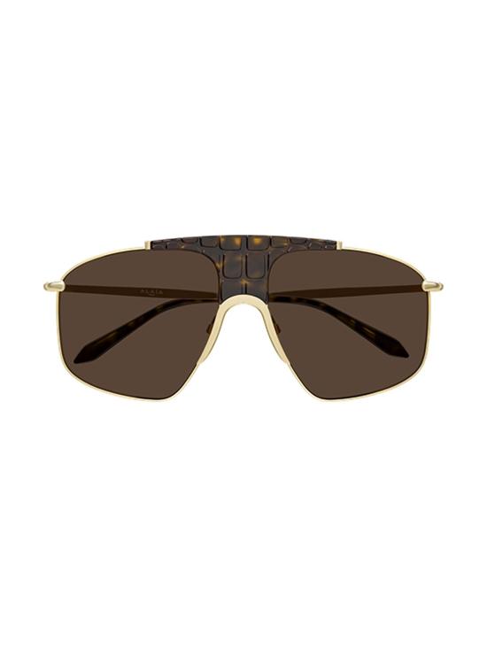 26SS 알라이아 선글라스 AA0098S 002 GOLD GOLD BROWN METALLIC