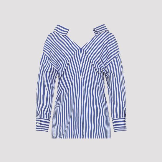 26SS 지방시 셔츠 BW61JH16CN 977 ELECTRIC BLUE WHITE - GIVENCHY