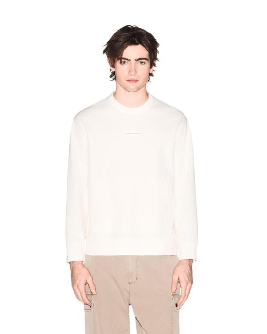  알마니 긴팔 티셔츠 XM002351 U1074 PANNA CREAM - ARMANI