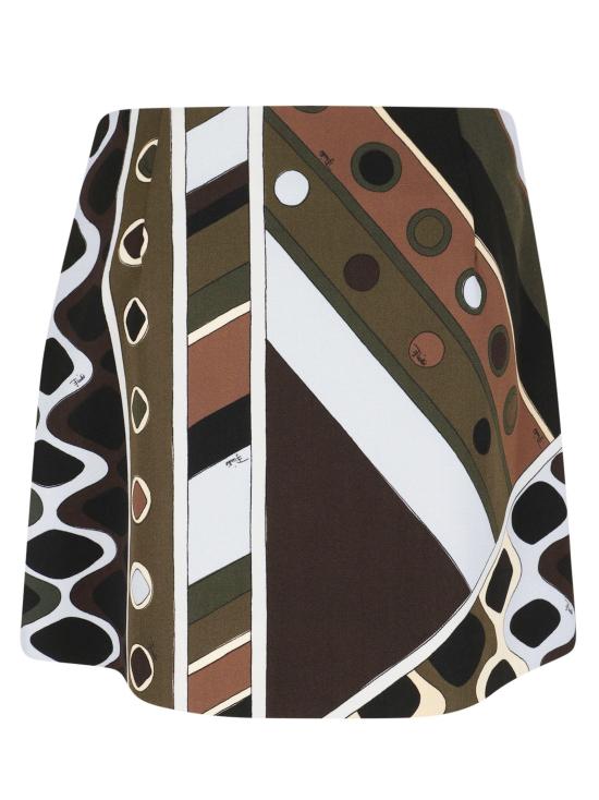 26SS 에밀리오푸치 미디 스커트 6HRV35 6H850 016 KHAKI BLUE GREEN - EMILIO PUCCI