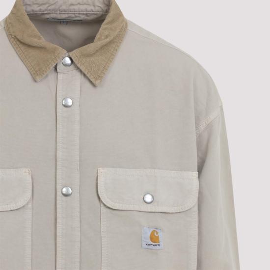 26SS 칼하트 WIP 프레스콧 셔츠 자켓 I0364843VYGD03 STRING LEATHER BROWN - CARHARTT WIP