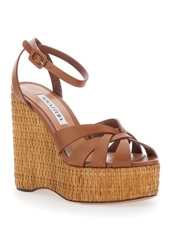 26SS 아쿠아주라 샌들 CPAHIGW0CWKTOB Brown - AQUAZZURA