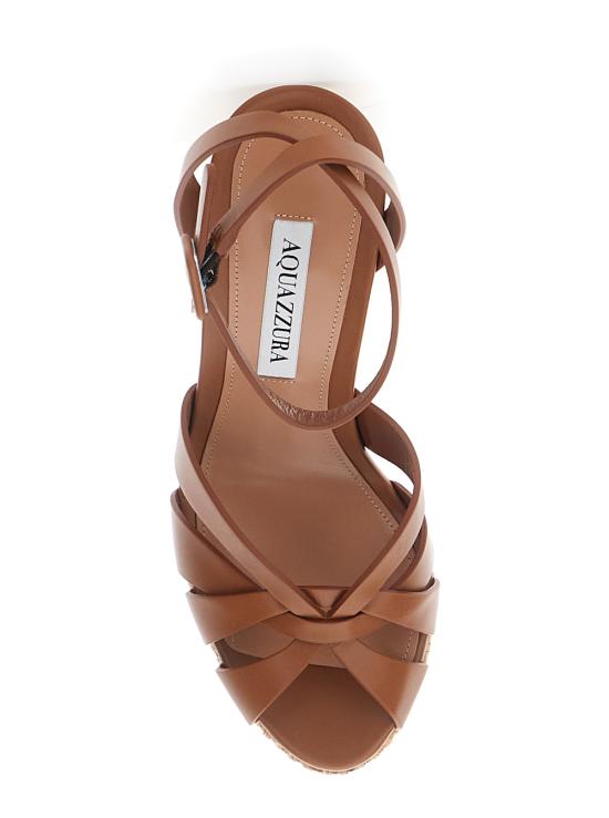 26SS 아쿠아주라 샌들 CPAHIGW0CWKTOB Brown - AQUAZZURA