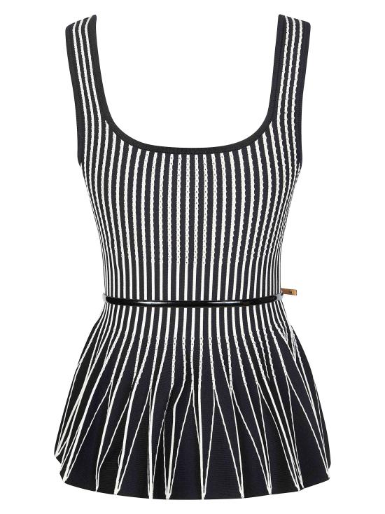 26SS 엘리자베타프랜치 민소매 티셔츠 TK85S62E2 685 NERO - ELISABETTA FRANCHI