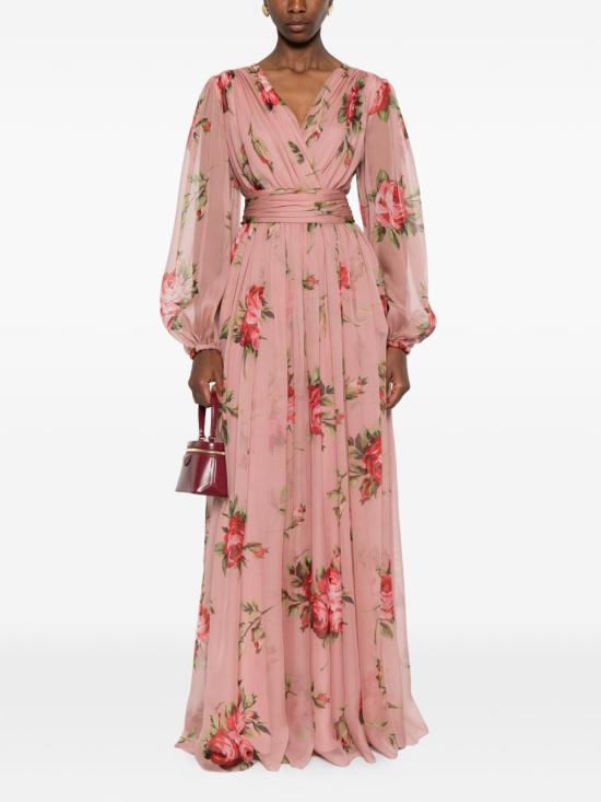 26SS 돌체앤가바나 롱 원피스 F612UT IS11FHF5ZN Pink - DOLCE & GABBANA