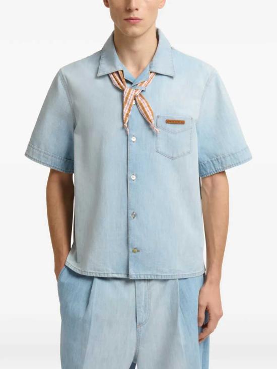 26SS 마르니 반팔 셔츠 CUJU0034Q0USCZ12 CLOUD - MARNI