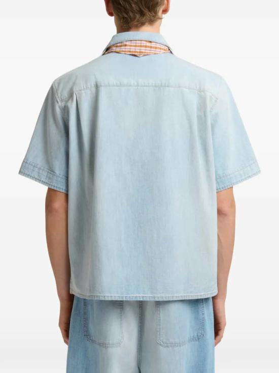 26SS 마르니 반팔 셔츠 CUJU0034Q0USCZ12 CLOUD - MARNI