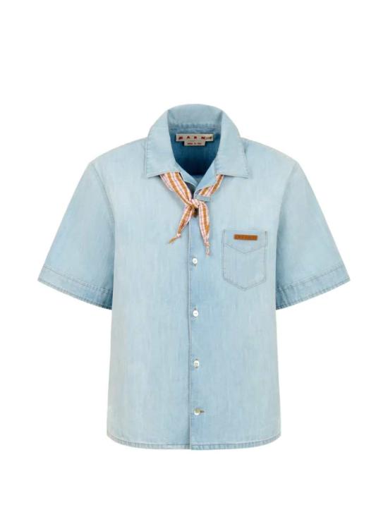 26SS 마르니 반팔 셔츠 CUJU0034Q0USCZ12 CLOUD