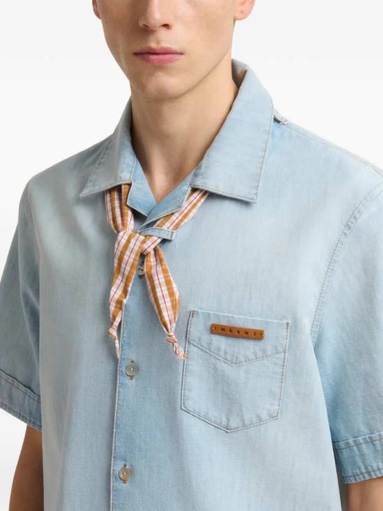 26SS 마르니 반팔 셔츠 CUJU0034Q0USCZ12 CLOUD - MARNI