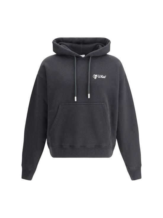  오프화이트 후드 티셔츠 스크립트 스케이트 후드티 블랙
