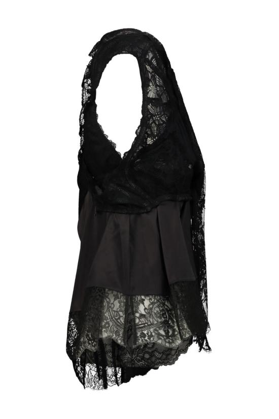  와타나베 준야 블라우스 준야 와타나베 패치워크 탑 블랙 - JUNYA WATANABE