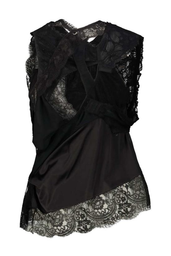  와타나베 준야 블라우스 준야 와타나베 패치워크 탑 블랙 - JUNYA WATANABE