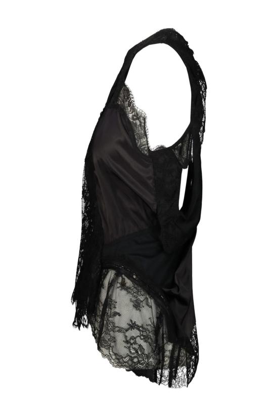  와타나베 준야 블라우스 준야 와타나베 패치워크 탑 블랙 - JUNYA WATANABE