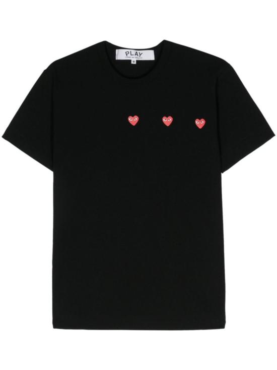  꼼데가르송 반팔 티셔츠 Comme Des Garçons 코튼 티셔츠 블랙