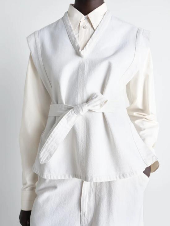 26SS 르메르 긴팔 티셔츠 OT0011 LD1069WH086 White - LEMAIRE