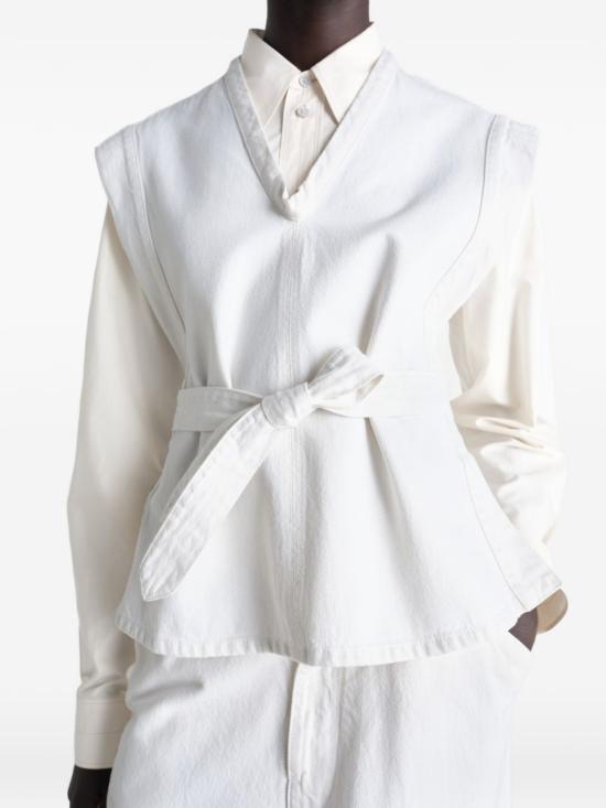 26SS 르메르 민소매 티셔츠 OT0011 LD1069WH086 White - LEMAIRE