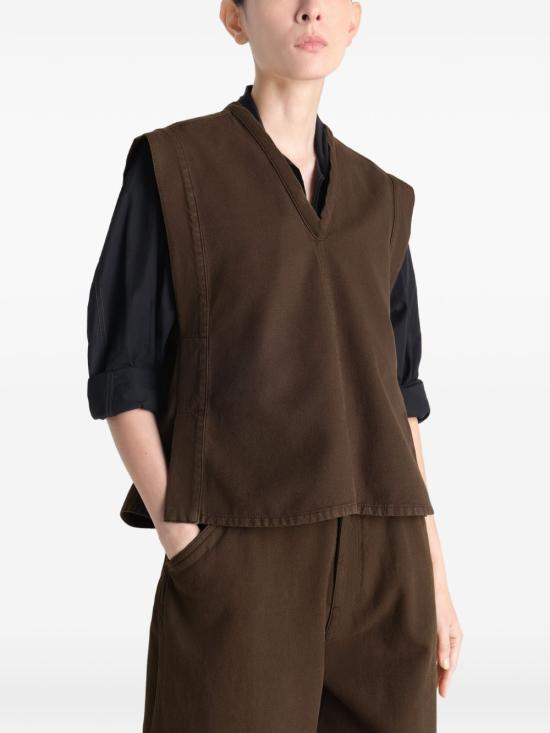 26SS 르메르 긴팔 티셔츠 OT0011 LD1067BR423 Brown - LEMAIRE