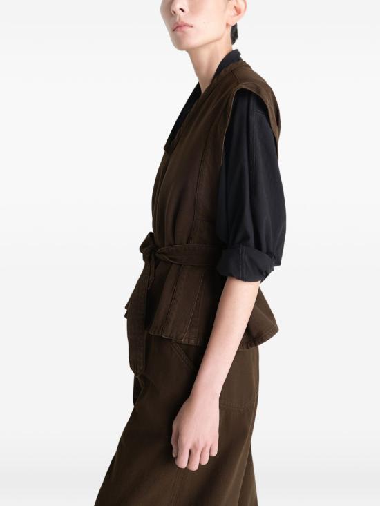 26SS 르메르 긴팔 티셔츠 OT0011 LD1067BR423 Brown - LEMAIRE