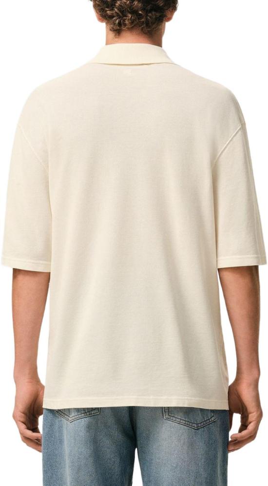 26SS 아미 톤온톤 하트 로고 코튼 패치 폴로 셔츠 UPL428JE0221 WHITE - AMI