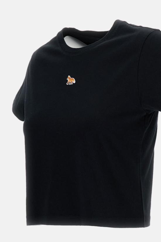  메종키츠네 반팔 티셔츠 메종 키츠네 베이비 폭스 티셔츠 블랙 - MAISON KITSUNE