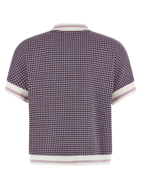  마르니 반팔 티셔츠 체크 패턴 폴로 셔츠 멀티컬러 - MARNI