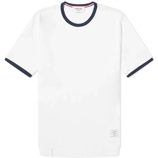26SS 톰브라운 반팔 티셔츠 MJS083A 00042 100 WHITE DOM