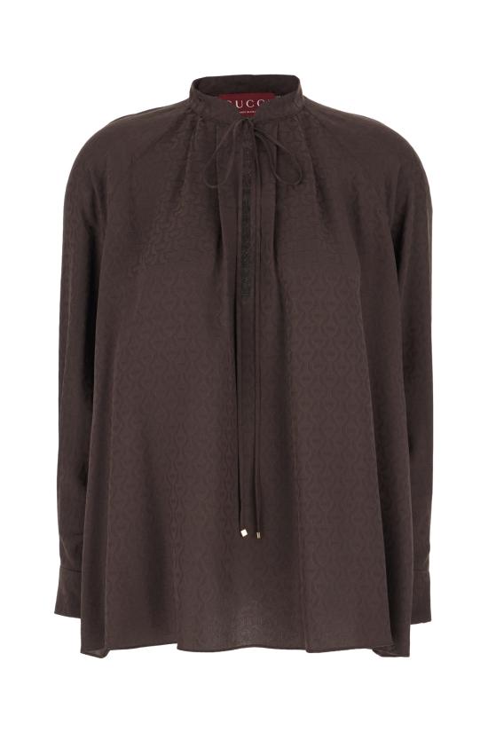 26SS 구찌 블라우스 855764ZAUDP 2206 Cioccolato