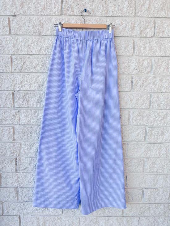  조나단 심카이 팔라초 팬츠 Jonathan Simkhai Arden 풀온 팬츠 페리윙클 스트라이프 - JONATHAN SIMKHAI