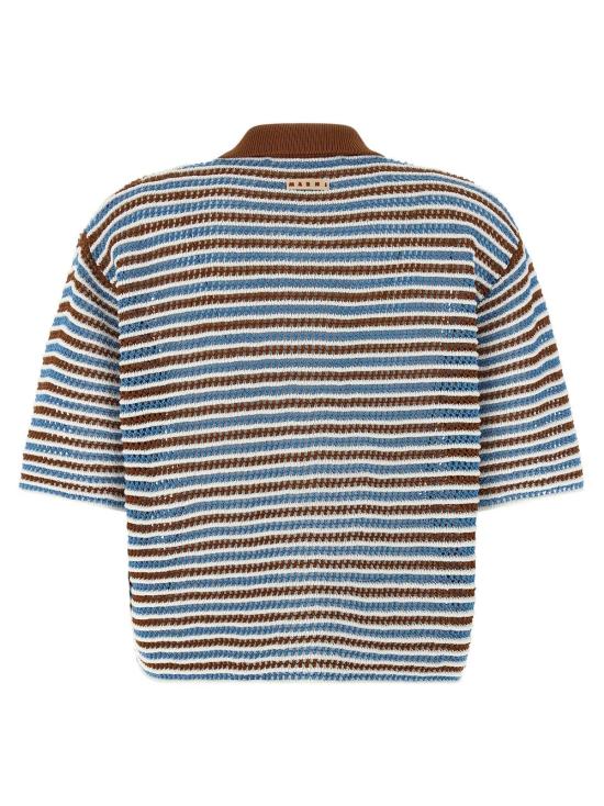  마르니 가디건 스트라이프 크로셰  멀티컬러 - MARNI