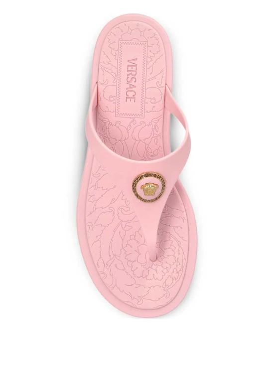 26SS 베르사체 샌들 10162481A10983 1PS1V 95 PASTEL PINK VERSACE GOLD - VERSACE
