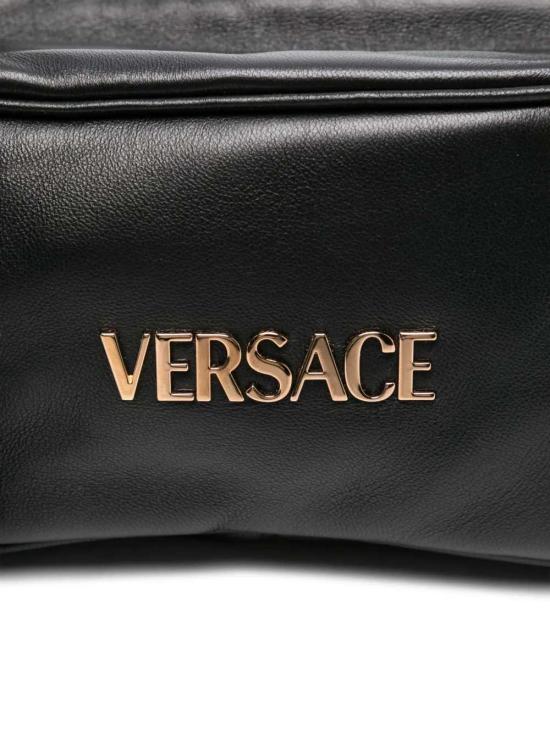 26SS 베르사체 VERSACE TAG 나파 미니 볼링백 10191781A13171 1B00V BLACK VERSACE GOLD - VERSACE