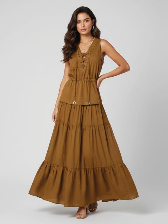 26SS 핑코 롱 원피스 106822a3ax