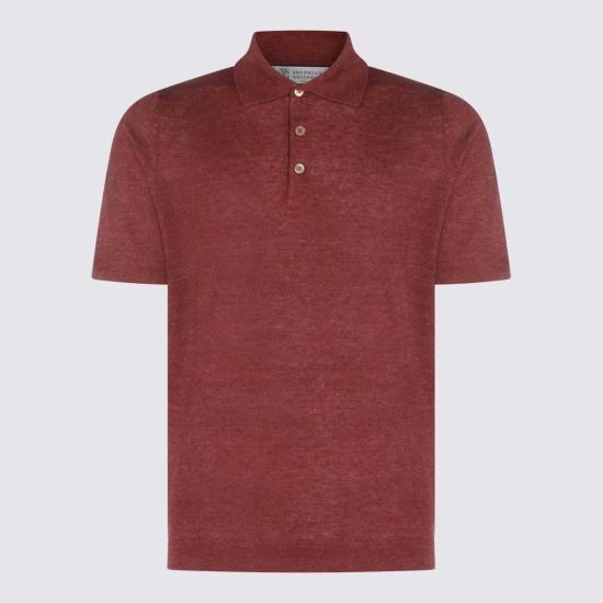  브루넬로 쿠치넬리 폴로 티셔츠 Brunello Cucinelli 리넨 코튼 블렌드 폴로셔츠