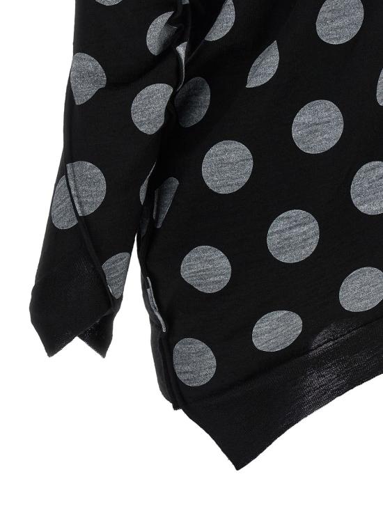  와타나베 준야 가디건 준야 와타나베 도트 무늬 맥시  화이트/블랙 - JUNYA WATANABE