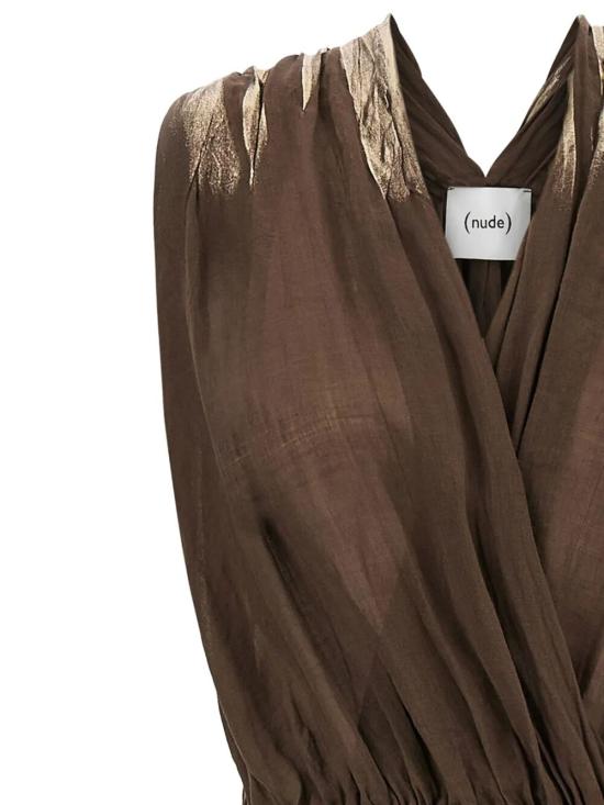 26SS 누드 롱 원피스 1103E26427 08 CHOCOLATE - NUDE