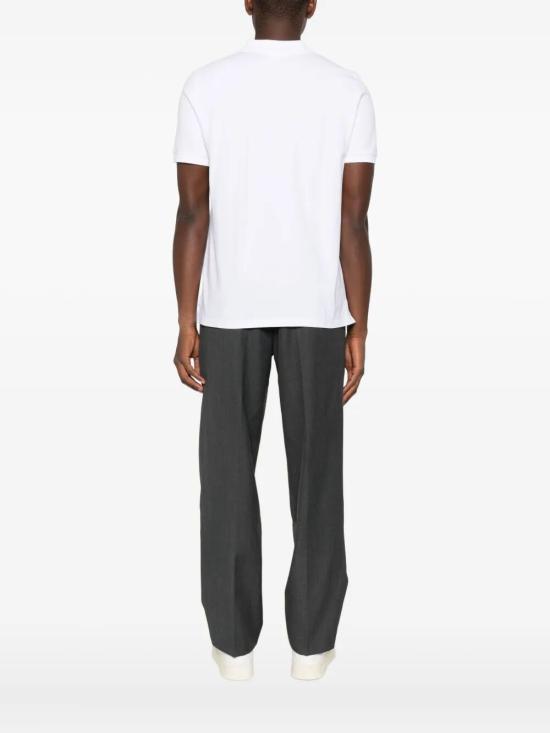 26SS 메종키츠네 폭스 헤드 레귤러 폴로 티셔츠 PM00209KP0002 P100 WHITE - MAISON KITSUNE