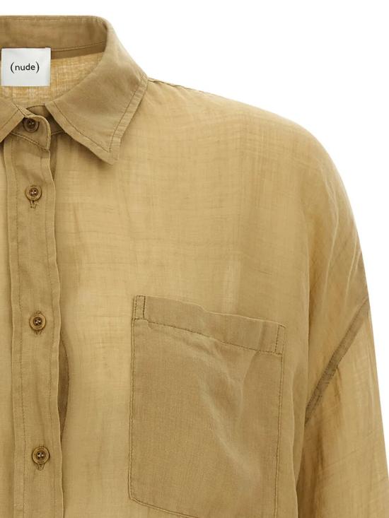 26SS 누드 블라우스 1103E26426 513 KHAKI - NUDE