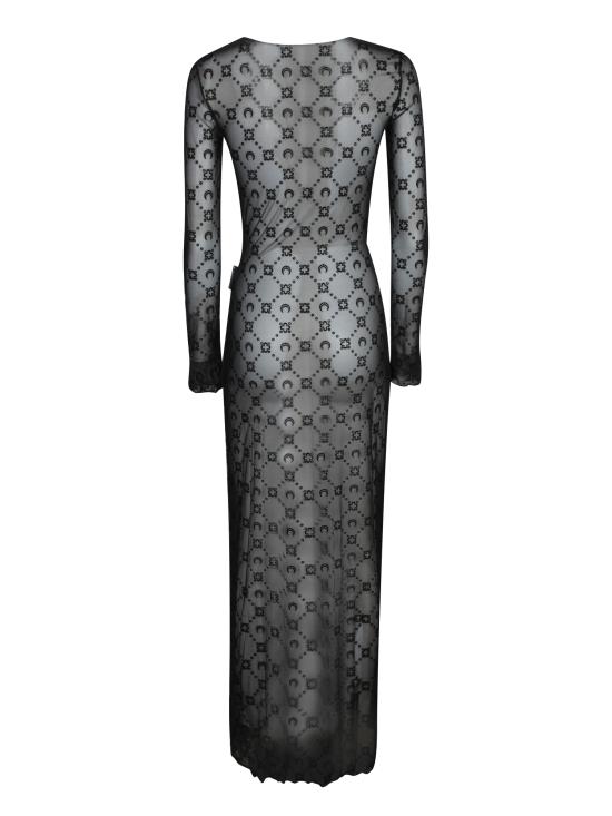 26SS 마린세르 롱 원피스 WDR297B CJER0005 BK99 Black - MARINE SERRE