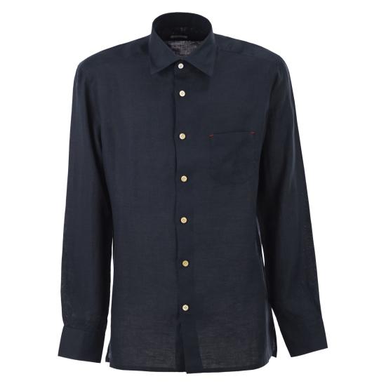 26SS 키톤 긴팔 셔츠 UMCNER NAVY