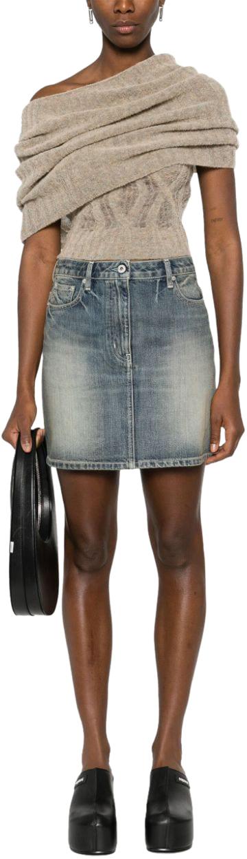  겐조 숏 스커트 FE52DJ2806I7DY BLUE - KENZO