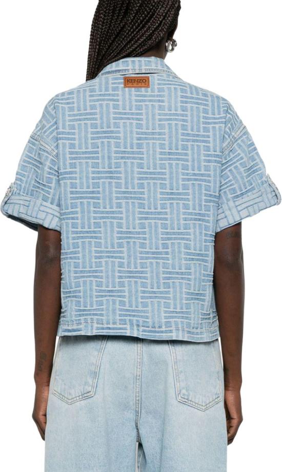 25SS 겐조 블라우스 FF52DC2496J4DB LICHTBLUE - KENZO
